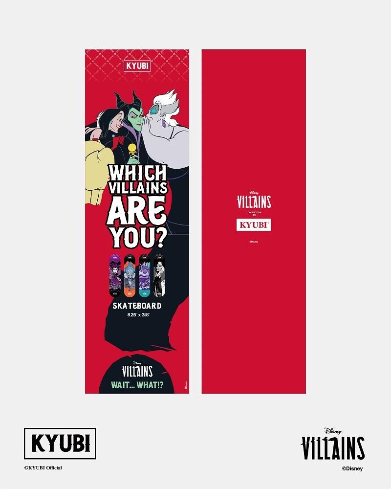 「KYUBI」"Which Villains Are You?"Skateboard Collection HK$680 each
